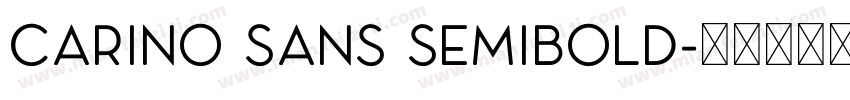 Carino Sans SemiBold字体转换